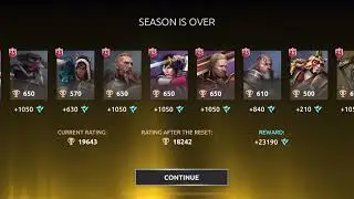 End of arena ! Final Rewards 20k🏆  || Shadow Fight 4 Arena || Season Over