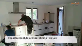 Timelapse montage cuisine en Ilot | Cuisines AvivA
