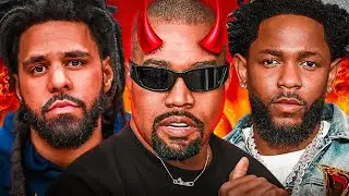 Kanye West Violates J.Cole Kendrick Lamar & More After Controversial Interview With DJ Akademiks
