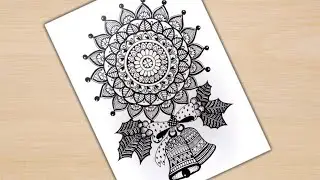 Easy mandala art for beginners | merry Christmas mandala art | mandala art for beginners | mandala |