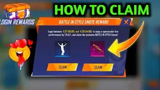 LOGIN REWARDS 🔥 FREE NEW EMOTE EVENT | BATTLE IN STYLE EVENT FREE FIRE TODAY | FREE FIRE NEW EVENT