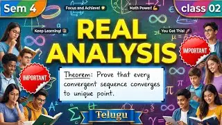 Real analysis Unit 1 important theorem ll Telugu ll #maths #real analysis 