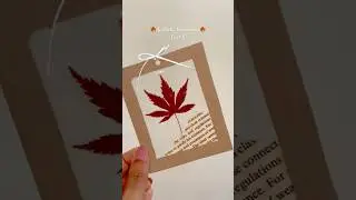 DIY Aesthetic bookmarks🍁 #bookmarkideas #leafbookmark #vintagebookmarkideas #tapebookmarks