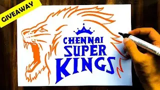 HOW TO DRAW CSK LOGO STEP BY STEP EASY | CSK SYMBOL DRAWING | IPL LOGO 2021