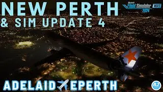 [MSFS 2024] SIM UPDATE 4 NIGHT LIGTNING & NEW ORBX PERTH | JETSTAR A321 TO ADELAIDE