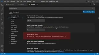 Visual Studio Code Mouse Wheel Font Zoom (easiest, fastest way)