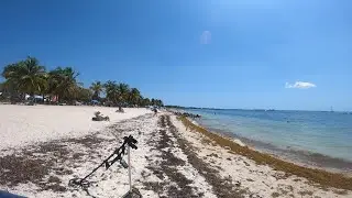 Beach metal detecting after spring break.
