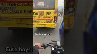 School bus bacho ka reaction 🥰❣️ #subscribe #dailyshorts #newvideo #share #duke250 #schoollife