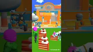 When Blue Boy feeding caw with sytroberry 🐄🍓#scarryteacher3d #shorts #funny #cartoon #animalcartoon