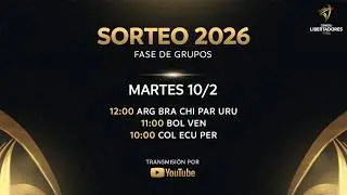 SORTEO DE LA CONMEBOL LIBERTADORES SUB20 2026