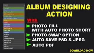 Photoshop Album Actions Download | Photoshop Wedding Album Actions | Photoshop Action |krunal studio