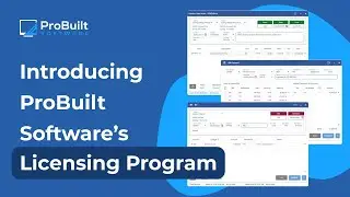Introducing ProBuilt Software's Licensing Program