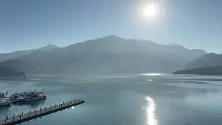 日月潭波光粼粼