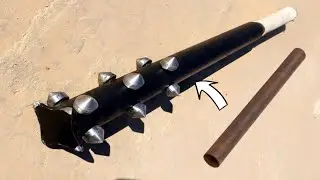 Turned an OLD and RUSTY pipe into THE BEST Zombie Apocalypse WEAPON
