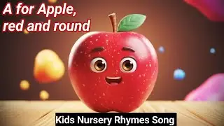 A For Apple Red and Round । Kids' Nursery Rhymes Song#rhymes #kidssongs #abcd
