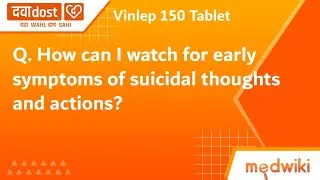 Q. How can I watch for early symptoms of suicidal thoughts and actions?