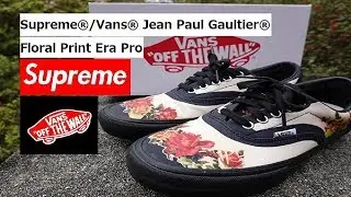 Supreme / Vans Jean Paul Gaultier Floral Print Era Pro