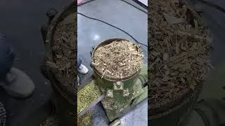 Model 300 feed pellet machine, with an output of 800-1 tons per hour. Can form a production line