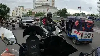 Traffic in Cambodia 🇰🇭 | Phnom Penh City view 2025 #cambodia #phnompenh