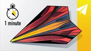 FLIES 100+ FEET &mdash;&nbsp;Make an EASY Paper Airplane in 1 Minute (60 seconds) &mdash;&nbsp;Onslaught Alpha