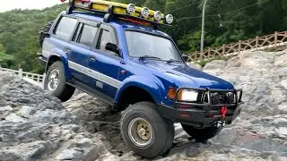 1/10 Scale RC : TOYOTA Land Cruiser LC80(SCX10 III Chassis) Valley Adventure #4.