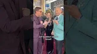 Jeff Goldblum meets himself at Golden Globes #goldenglobes