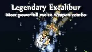 Terraria - Best weapon combo: Legendary Excalibur + Hallowed armor