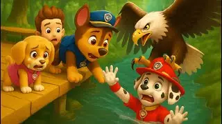 CHASE por favor ayuda - El &aacute;guila ataca a MARSHALL - Paw Patrol Eagle en Espa&ntilde;ol  Rainbow 3