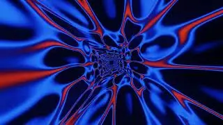 Abstract Background Video 4k VJ LOOP NEON Tunnel Wave Metallic Compilation Black RGB Screensaver