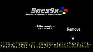 SNESX9 latest version. How to remove text when loading or saving games or when Fast forwarding