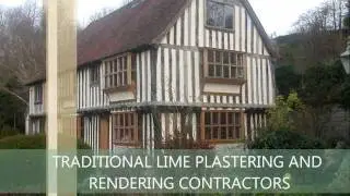 Lime plastering,lime rendering, wattle and daub .wmv