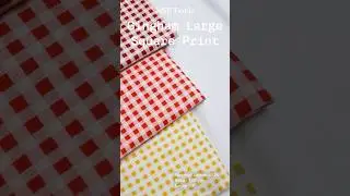 Gingham Large Square Print | Bahan Kain Katun by MSP Textile