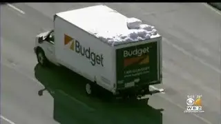 Reminder To Scrape Snow Off The Top Of Your Car