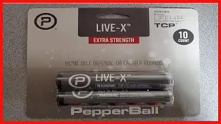 PepperBall Live-X Police Grade Projectiles, Powerful Non Lethal Self Defense .68 Caliber PAVA Powder