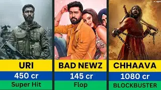 Vicky Kaushal All Hit And Flop Movies List | Chhava Collection #chhaava