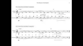1:1 Ionian Species Counterpoint in Well Temperament (Kirnberger III)