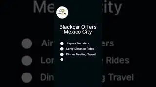 Blackcar Offers in Mexico City - VIP Ground Transportation