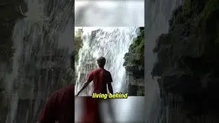 Someone lived behind this secret waterfall!