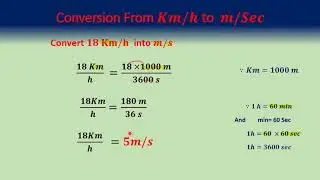 How to Convert from Km/h to m/s