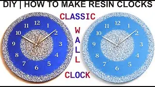 How to make beautiful resin clock | wall d&eacute;cor | resin art