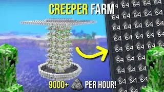 Лучшая Ферма Криперов в Minecraft 1.21 - НОВИНКА - Более 9000 в Час!