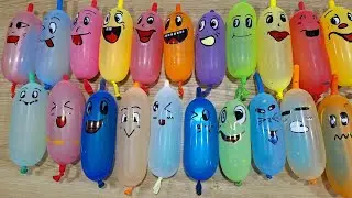 MAKING SLIME WITH MANY FUNNY LONG BALLOON ! Satisfying Slime Balloon Squish and Pop Sounds😅😅😅😬🤭