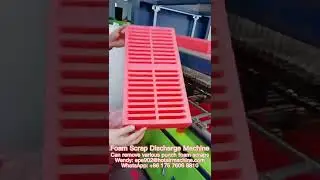 PE EPE XPE EVA Foam Scrap Discharge Machine | How To Remove Polyethylene Foam Scrap?