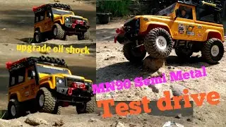 Test drive MN-D90 Defender metal upgrade & oil shock