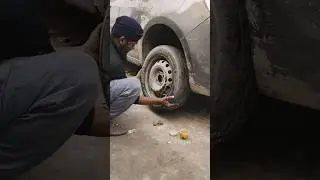 Car tyre fitting#automobile#car#tyre#radialtyre#viralshort#ytshorts#rajutyreripiarig120