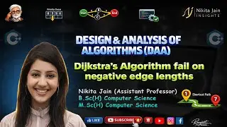L - 1.16 : Why Dijkstra's Algorithm Fails with Negative Edge Weights &ndash; A Simple Explanation !