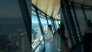 Auckland sky tower #travel #travelling #auckland #newzealand #couple #travelcouple #vlog #shorts