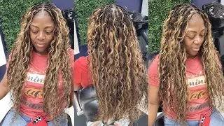 BOHO BOX BRAIDS WITH HIGHLIGHTS | Tips and Tricks