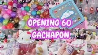 OPENING 60 GACHAPON CAPSULES! Sanrio, Pokemon and more!