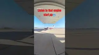 Listen to that engine start up🥶 #aviation #plen #enginestartup